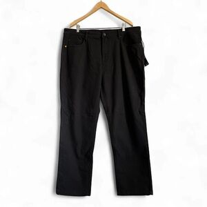 New Caterpillar Black Fleece-Lined Straight Leg Jeans – Workwear Meets Comfort